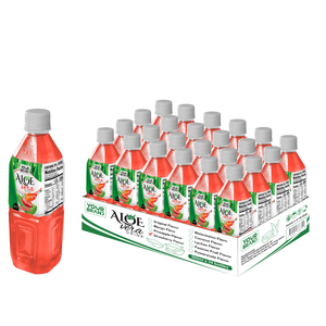 Vente en gros de boisson à l'aloe vera naturelle vietnamienne faible en gras, saveur fraise, OEM accepté - Conception gratuite - Échantillon gratuit - Product Image 1