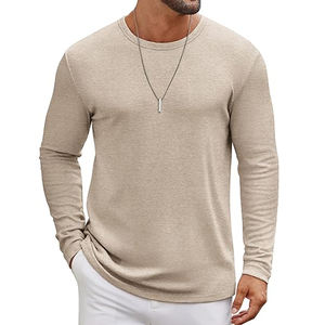 Nueva Camiseta Deportiva para Hombre, Camiseta Ajustada de Gimnasio para Otoño, Camiseta de Culturismo, Camiseta Deportiva de Manga Larga con Dobladillo Curvo - Product Image 1