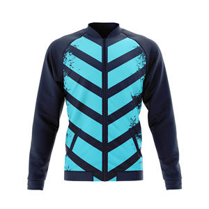 เสื้อแจ็คเก็ตผู้ชายแบบมีซิป น้ำหนักเบา ระบายอากาศได้ดี เหมาะสำหรับการฝึกกีฬา วิ่งออกกำลังกาย รับผลิตแบบ OEM ODM พร้อมสกรีนโลโก้ตามสั่ง - Product Image 1