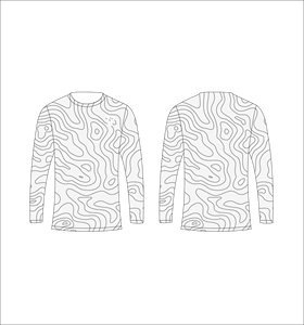 Camiseta de Manga Larga para Hombre, Degradado Azul Cielo y Rosa Coral, Cuello Redondo, Estilo Casual, para Calle, Gimnasio y Entrenamiento - Product Image 6
