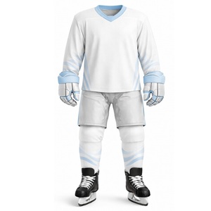 Proveedor de Camisetas de Hockey sobre Hielo de Primera Calidad, Fabricante de Uniformes de Hockey Personalizados, Camisetas de Práctica de Media Manga Antibacterianas de Poliéster/Algodón - Product Image 2