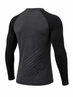 Haut de bain à manches longues pour hommes, anti-UV UPF50+, respirant, en polyester, à blocs de couleur, séchage rapide, pour sports de plein air, vente en gros