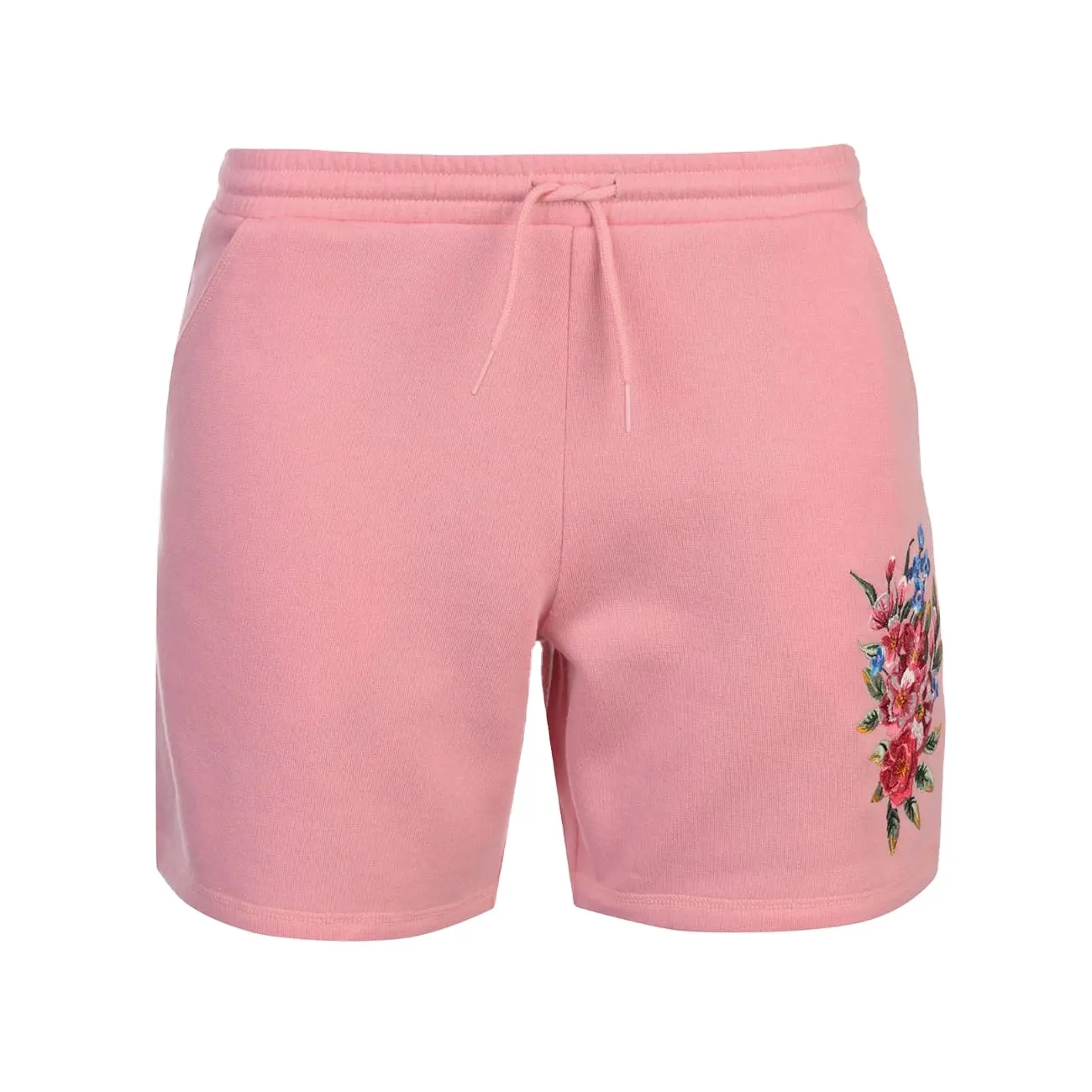 Floral Shorts Ladies 65% Polyester 35% Cotton Elasticated Waistband Drawstring Fastening 2 Open Pockets Gym Women Shorts