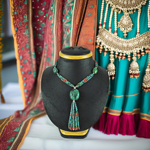 Look extrême 925 argent Sterling naturel corail Turquoise pierre précieuse collier ethnique bijoux faits à la main pour cadeau d'anniversaire pour femme - Product Image 3