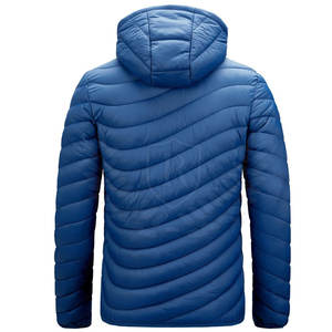 Chaqueta de Invierno para Hombre, con Capucha, Acolchada, a Prueba de Viento, para Camping, Diseño a Cuadros, Casual, Transpirable, Tallas Grandes, con Cierre - Product Image 3