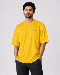Camiseta compacta para hombre, de tela gruesa, textura suave y corte relajado, ideal para ropa casual de calle y actividades al aire libre. - Product Image 1