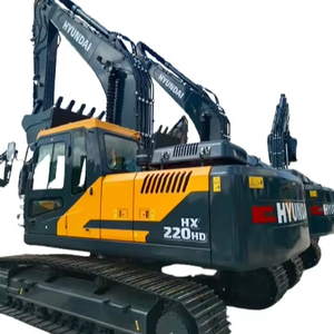 รถขุดไฮดรอลิกฮุนได HX220HD ขนาด 22 ตัน รถขุดตีนตะขาบฮุนได HX220HD มือสอง เครื่องจักรก่อสร้างพร้อมเครื่องยนต์หัวฉีดตรง - Product Image 1