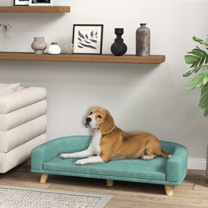 Divano Letto per Cani Verde con Cuscino Lavabile per Cani e Gatti di Taglia Grande - Product Image 1