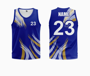Maillot de basketball en jersey brodé de haute qualité, respirant et anti-humidité, avec impression par transfert thermique, vente en gros - Product Image 4