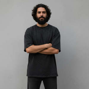 Camisetas de Hombre al por Mayor 2026, 100% Algodón, Impresión DTF, Nueva Moda, Color Negro Liso, Cuello Redondo, Transpirables - Product Image 6