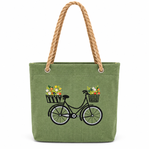 Sac fourre-tout carré en toile de jute 100 % blanchie écologique, motif lettres par transfert thermique, pour femme, usage quotidien et voyage - Product Image 2