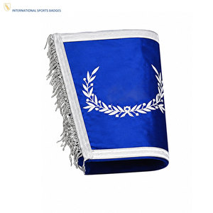 Services OEM Fabrication au Pakistan Vêtements Fraternels Haut de Gamme Manchettes de Régalia Maçonnique Brodés Personnalisés en Velours et Cuir - Product Image 3