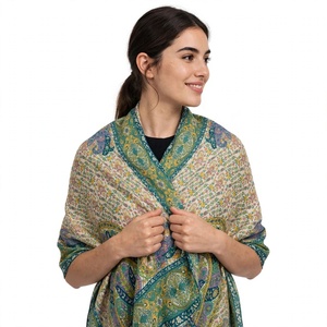 Bufandas y Estolas de Lana y Cachemira con Estampado Digital Premium, Personalizadas para Mujer, Suaves, Ligeras, Transpirables, de Moda, OEM ODM - Product Image 1