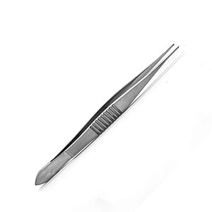Forceps ophtalmiques droits dentelés, petit instrument chirurgical en acier inoxydable pour la chirurgie oculaire de précision, rétine - Product Image 1