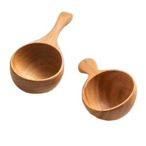 Cuillère en bois de mangue, cuillère à mesurer pour sel de bain, café, bonbons, avec taille personnalisée, prix bas à vendre - Product Image 1