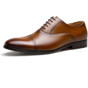 Zapatos de Cuero para Hombre de Primera Calidad, con Cordones, Entresuela de Goma, Diseño Totalmente Personalizado, Transpirables, Duraderos, de Cuero Oxford - Product Image 1