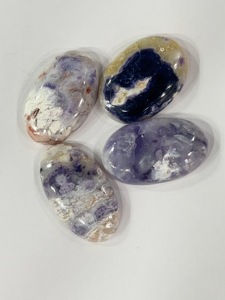 Lot de 10 cabochons en pierre naturelle violette de qualité AA, 43g, vente en gros de pierres précieuses en vrac pour la fabrication de bijoux, fournisseur en gros - Product Image 4