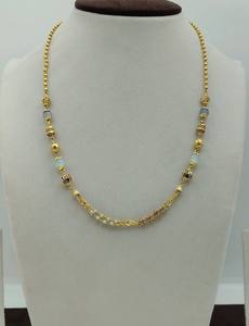 Elegante joyería artesanal de diseñador con cuentas doradas y piedras preciosas, estilo dokiyu, para mujeres, colección étnica para bodas y festividades. - Product Image 3