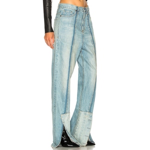 Pantalones Vaqueros de Mezclilla Lavada para Hombre, Estilo Americano, Corte Recto, Retro, Azul Claro, Desgastados, de Pierna Ancha, Cintura Media, para Invierno - Product Image 5