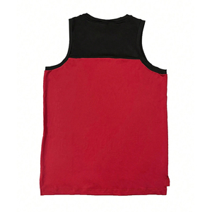 Camiseta sin mangas para hombre, cuello redondo, tejido de punto, color liso, estilo deportivo, de secado rápido, transpirable, para entrenamiento, a la moda. - Product Image 6