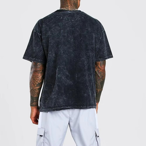 Camiseta de la Mejor Calidad, Fabricante Pakistaní, Servicio OEM, Camiseta Lavada al Ácido, Cuello Redondo, Manga Corta, Camisetas para Hombre - Product Image 3