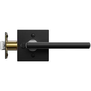 Manija de Puerta de Privacidad Negra Mate, Reversible, con Cerradura sin Llave, Paquete de 10 - Para Mano Izquierda y Derecha, Rotación de 45 Grados - Product Image 5