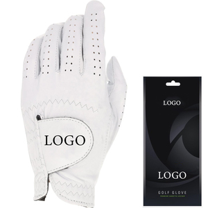 Fabricant de gants de golf OEM, gants de golf respirants en cuir Cabretta pour hommes avec service d'impression de logo personnalisé - Product Image 1