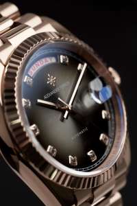อเล็กซานเดอร์ เฟอร์รอส 8402R/09 แซฟไฟร์ อนาล็อก มิโยตะนาฬิกาข้อมือผู้ชายอัตโนมัติ ดีไซน์หรูหรา 39 มม. ตัวล็อคแบบพับได้ สแตนเลส - Product Image 2