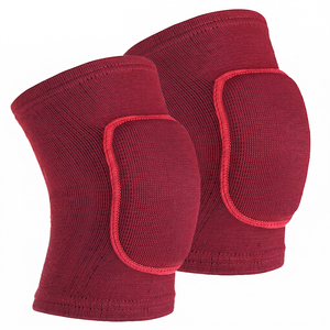 Genouillères légères à séchage rapide en néoprène/nylon respirant, motif uni, haute élasticité, pour le sport - Product Image 1