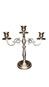 Haute qualité Vintage métal laiton bougeoir meilleur prix mariage Accent lampe bougie pilier support pour usage domestique excellent moule - Product Image 3