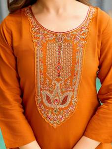 ชุดสัลวาร์กะมีซสำเร็จรูป ดีไซน์ยอดนิยม งานปักหนักบริเวณคอ ไซส์ M ถึง XXL แฟชั่นทันสมัย นำเสนอเสื้อผ้าตามเทรนด์ประจำภูมิภาค - Product Image 5