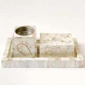 Customized Sandalwood Jasmine Scent Incense Holder Box Set <b>Oud</b> Burner Mother Pearl Bone Inlay Tray Religious <b>Diffuser</b> - Product Image 4
