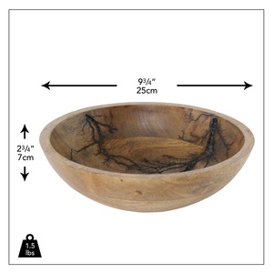 Cuenco artesanal moderno, hecho a mano, con patrón fractal, cuenco de madera, tienda de regalos artesanales, vajilla. - Product Image 1