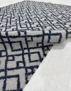 Handmade PET Yarn Wilton <b>Abstract</b> <b>Rug</b> Flat Weave Dirt Resistant Non-Slip Custom Size for Living Room Bedroom - Product Image 2