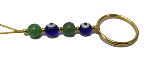 Llavero de cristal de alta calidad, piedra verde aventurina, llavero de piedra natural china, cuentas de piedra curativas, regalo para mujer, llaveros - Product Image 4