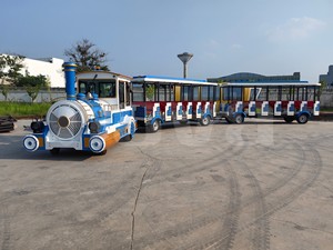 Tren Turístico sin Rieles Nova Rides de 58 Asientos, Diseño Occidental, Diésel, Alcance de 300 km, Equipo de Parque de Atracciones - Product Image 5