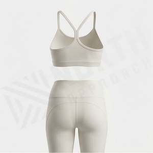 Quick Dry Seamless Yoga Set For Women Plus Size Sports Bra <b>Leggings</b> Fitness Athletic Tops Bottoms Solid <b>Pattern</b> Suit - Product Image 2