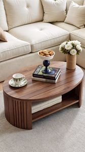 Table basse rectangulaire haut de gamme au design mid-century, en bois fait main, pour la maison et les bars d'hôtel - Product Image 6