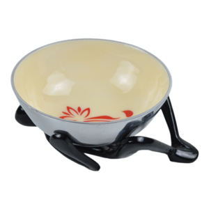 Vajilla Esmaltada, Platos y Tazones de Porcelana para Cereal, Sopa, Pasta, Fruta y Ensalada, Tazones para Arroz, Diseño de Vajilla Metálica - Product Image 1