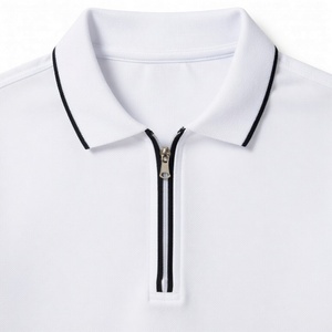 เสื้อเชิ้ตแขนสั้นผู้ชายคุณภาพสูงแบบสบายๆ มีซิป ผ้าคอตตอนผสม ทรงพอดีตัว ผลิตตามสั่ง MOQ ต่ำ ราคาโรงงานโดยตรง จัดส่งทั่วโลก - Product Image 4