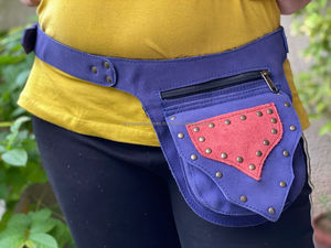 Real Handmade Leather <b>Money</b> <b>Belt</b> Fringe Leather Waist Pocket <b>Belts</b> Handmade Stylish <b>Belts</b> - Product Image 3