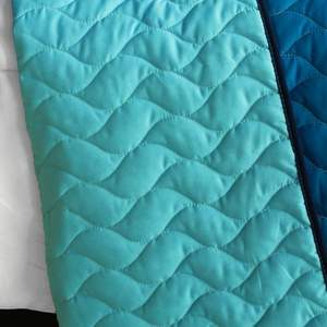 Classic Playbook a Full/Queen <b>Quilt</b> Set Vermicelli-Quilted Patchwork Striped Stylish Comfortable <b>Bedding</b> - Product Image 3
