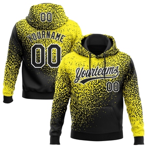 Sweat-shirt à capuche sportif OMMIZ INDUSTRY personnalisé, motif 3D noir, or et blanc, motif animal Aigle, vente en gros - Product Image 5