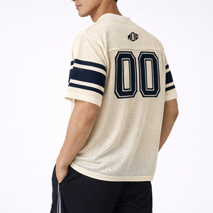 Jersey de Fútbol Americano Personalizado con Logotipo, Malla Transpirable, Cuello en V, Talla Grande para Hombre, Uniforme de Equipo, Etiqueta Privada, Pedidos al por Mayor, Servicio OEM - Product Image 3