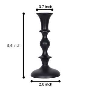 Ensemble de chandeliers vintage en aluminium noir pour la décoration intérieure, les mariages et les fêtes, design en métal moulé résistant à la chaleur - Product Image 5