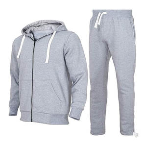 Conjuntos Deportivos para Hombre, 2 Piezas, Traje Casual para Correr, Sudadera con Cierre Completo y Pantalones Deportivos, Cómodos - Product Image 1