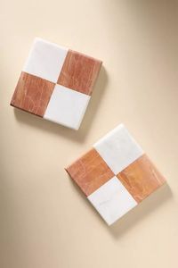 Lot de 4 sous-verres en bois écologiques de style campagnard avec support et emballage en boîte, épaisseur 10 mm, design rond – Expédition depuis l'entrepôt américain - Product Image 2