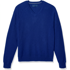 Pull col V pour femme, couleur unie, manches longues, tricot décontracté, 100 % acrylique, anti-boulochage, coupe classique - Product Image 4