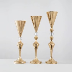Art Deco Brass Tabletop <b>Vase</b> Gold Finish Handmade Decorative Flower Pot for Home Interior Design - Product Image 4