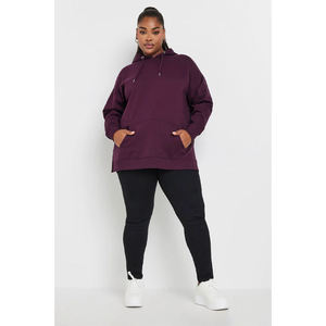 Sudadera con capucha de manga larga para mujer, de algodón con estampado digital de la mejor calidad, para ropa de gimnasio. - Product Image 2